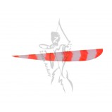 Trueflight Feathers 4" Parabolic Bright Stripes RW 