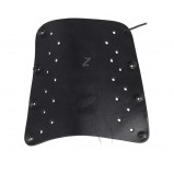White Feather Armguard Lightning Leather Black White Feather Armguard Lightning Leather Black
